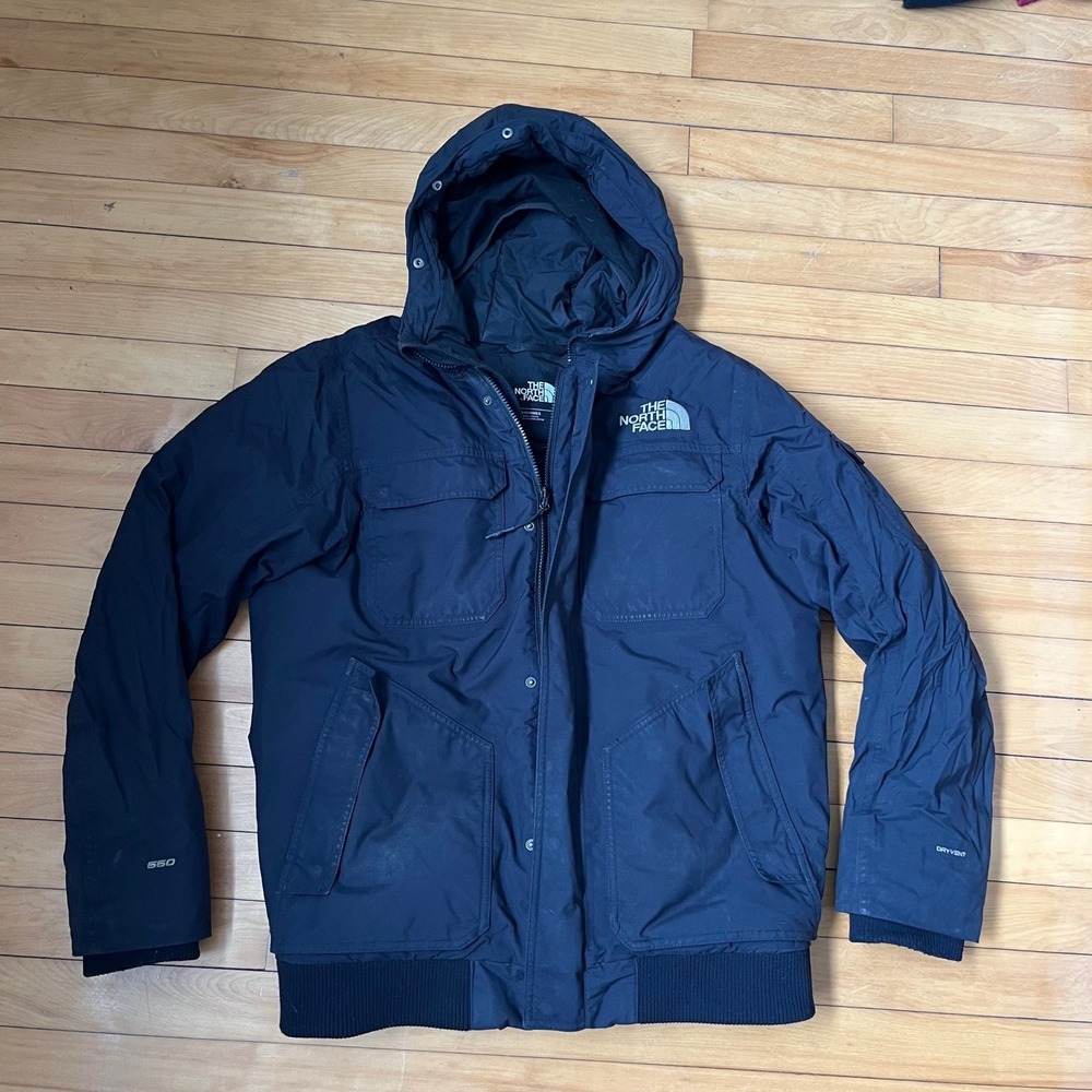 The North Face Gotham III Down Jacket Mens Medium Black 550 Fill DryVent Parka